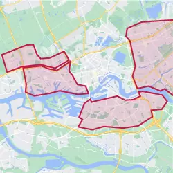 Zuid, Ommoord, Prinsenland en Schiedam
